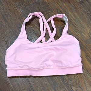 Lululemon Athletica Light Pink Criss-Cross Sports Bra